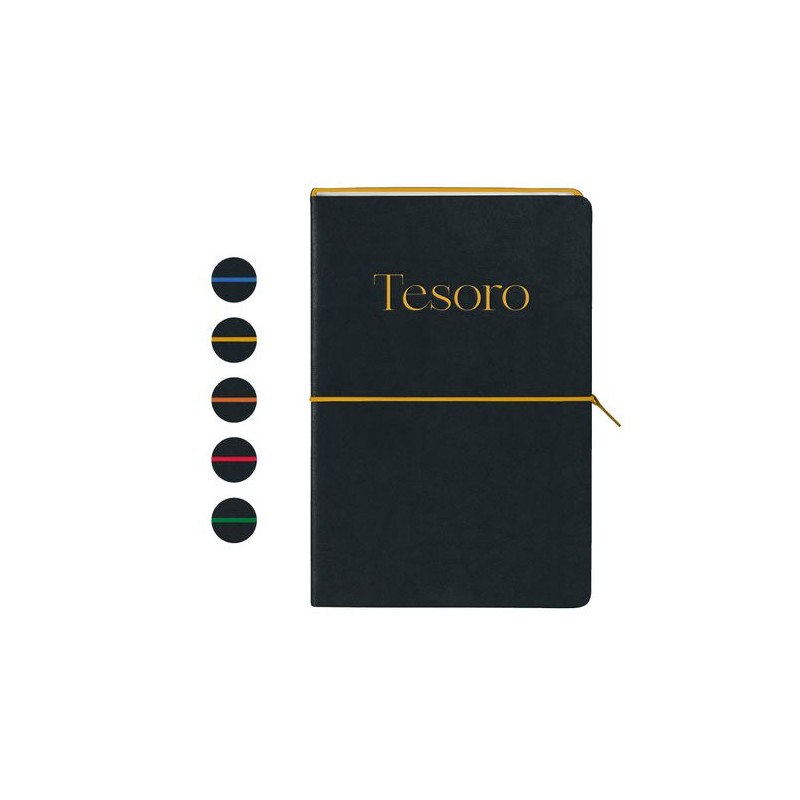 Carnet Personnalisable pour Entreprises - TESORO Couleurs : bleu Matières : papier (FSC)