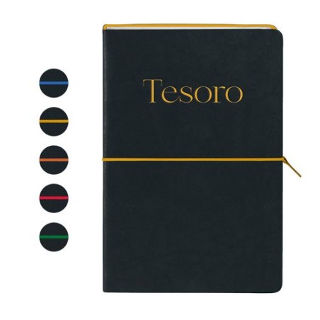 Carnet Personnalisable pour Entreprises - TESORO Couleurs : orange Matières : papier (FSC) goodies publicitaire événementiel