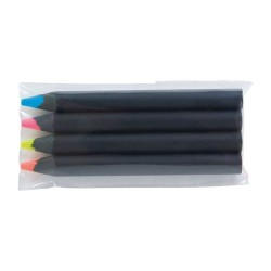Sachet de 4 surligneurs s personnalisables Black 8,7 2