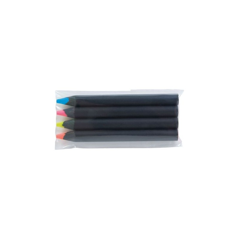 Sachet de 4 surligneurs s personnalisables Black 8,7 personnalisable avec votre logo