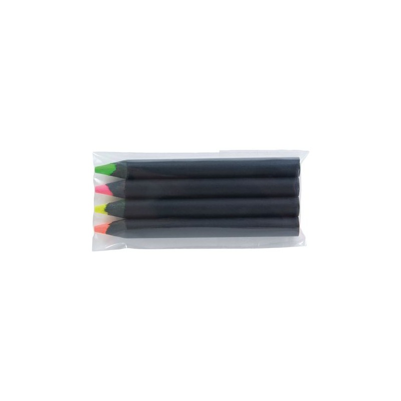 Sachet de 4 surligneurs s personnalisables Black 8,7 goodies publicitaire événementiel