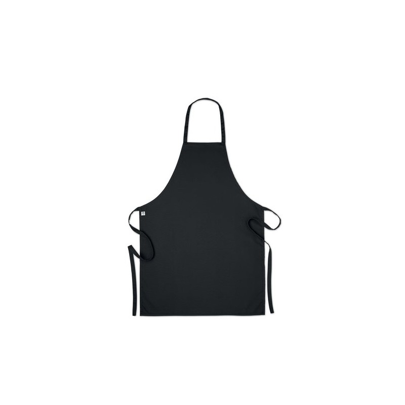 Tablier personnalisable en coton organique 200 gr/m² - Raipur Colour Matières : coton biologique Couleurs : noir goodies publici