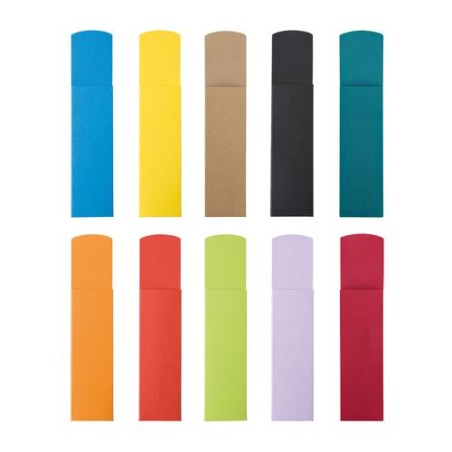 Étui en Papier Noir Personnalisé pour 2 Crayons - Cadeau d'Entreprise Matières : papier Couleurs : bleu canard goodies entrepris