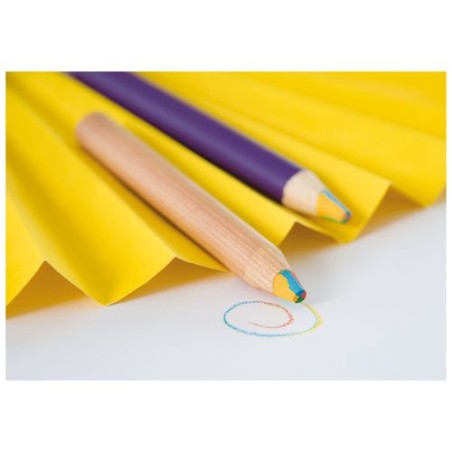 Crayon Éco-responsable à Papier HB 4 Couleurs 17,6 cm - BIG ECO MINE impression haute définition