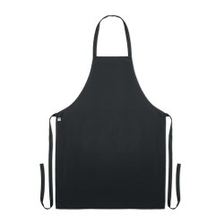 Tablier personnalisable en coton organique 200 gr/m² - Raipur Colour Matières : coton biologique Couleurs : noir marquage laser 