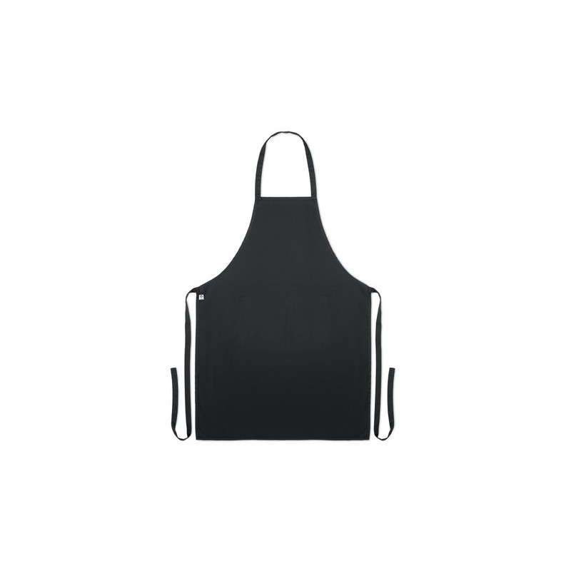 Tablier personnalisable en coton organique 200 gr/m² - Raipur Colour Matières : coton biologique Couleurs : noir marquage laser 
