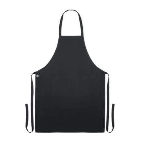 Tablier personnalisable en coton organique 200 gr/m² - Raipur Colour Matières : coton biologique Couleurs : noir marquage laser 