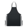 Tablier personnalisable en coton organique 200 gr/m² - Raipur Colour Matières : coton biologique Couleurs : noir marquage laser 
