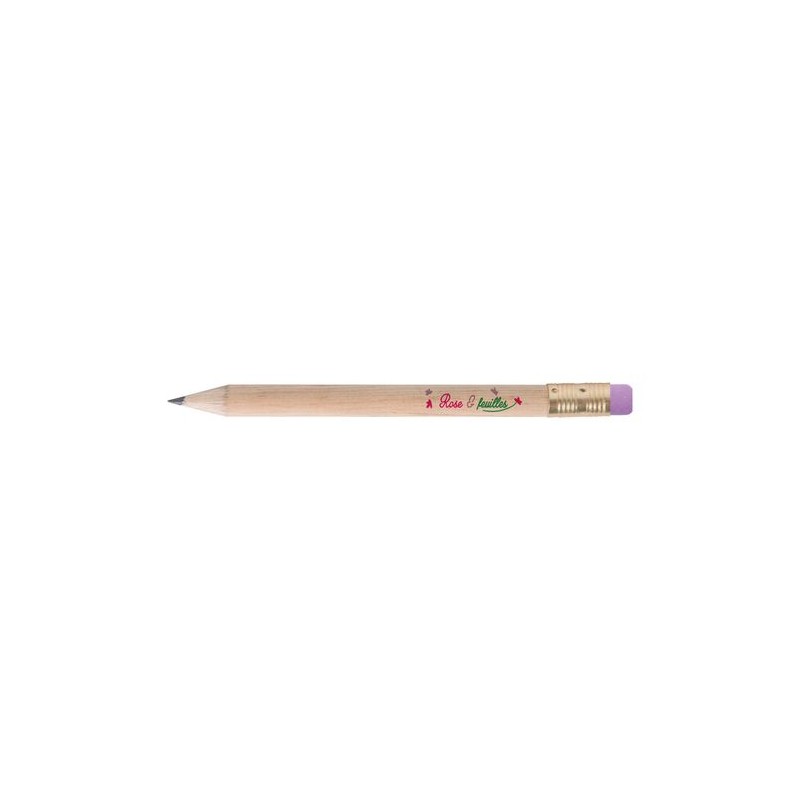 Crayon Éco-responsable ROND 8,7 cm - Objet Publicitaire ECO personnalisable avec votre logo