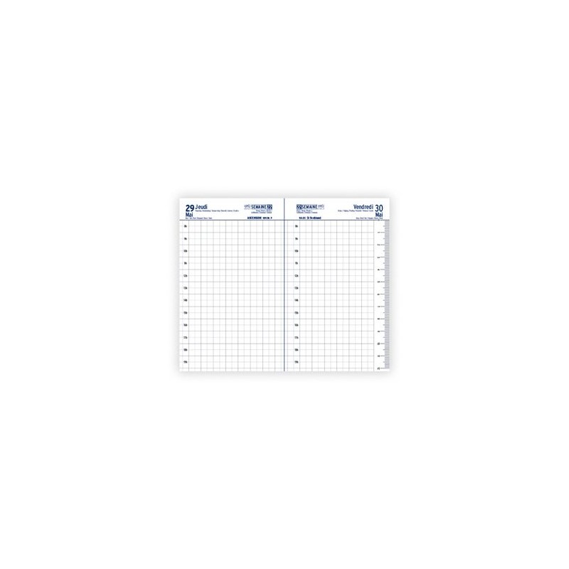 Agenda de Chantier Personnalisé 2025 - GAMME PRO INA 15A Couleurs : bleu Matières : papier (FSC) livraison express 24h 48h