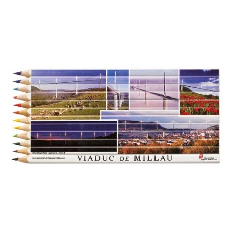 Set de Crayons Personnalisés Quadri 12 Couleurs 17,6 cm personnalisable avec votre logo