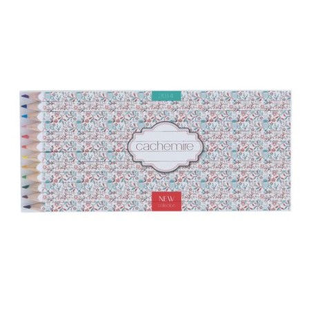 Set de Crayons Personnalisés Quadri 12 Couleurs 17,6 cm cadeau entreprise pas cher