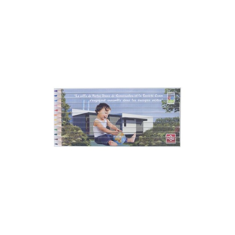 Set Quadri 12 Couleurs - Crayons Personnalisés