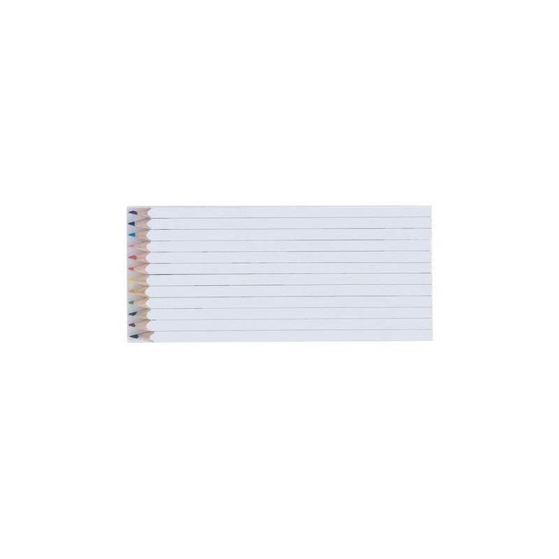 Set de Crayons Personnalisés Quadri 12 Couleurs 17,6 cm personnalisation rapide en France