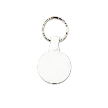 PORTE CLES PLASTIQUE SOUPLE ROND Ø34 mm (anneau 25 mm)