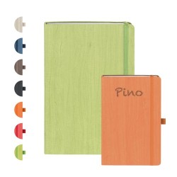 Carnet Éco-responsable Personnalisable PINO Couleurs : marron Matières : papier (FSC)