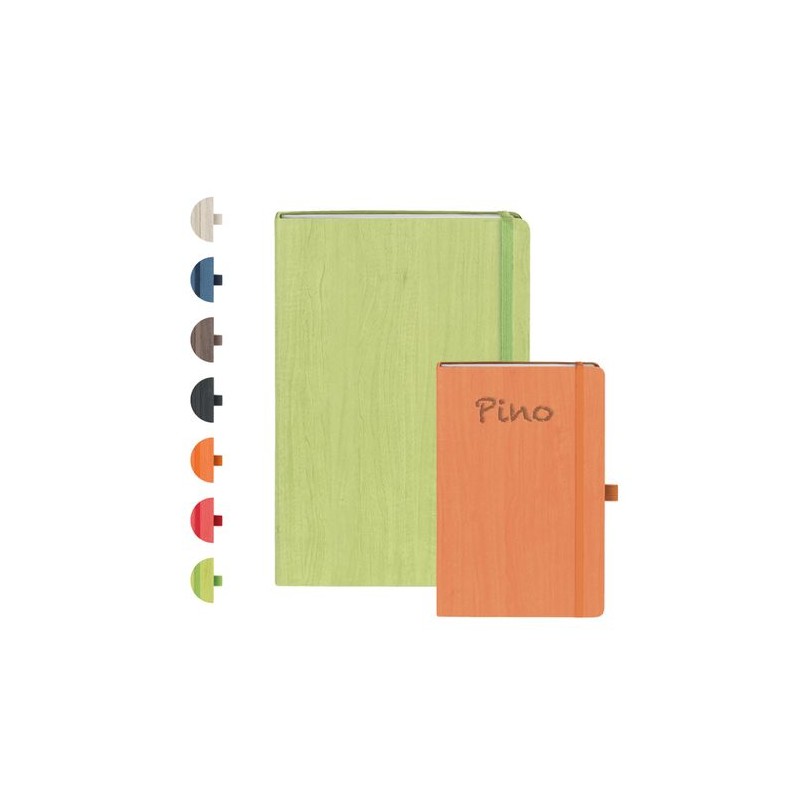 Carnet Éco-responsable Personnalisable PINO Couleurs : marron Matières : papier (FSC)