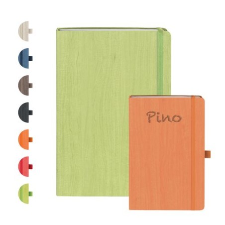 Carnet Éco-responsable Personnalisable PINO Couleurs : marron Matières : papier (FSC)
