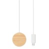 Chargeur sans fil magnétique  personnalisé - RUNDO MAG Matières : bambou Couleurs : bois personnalisable avec votre logo