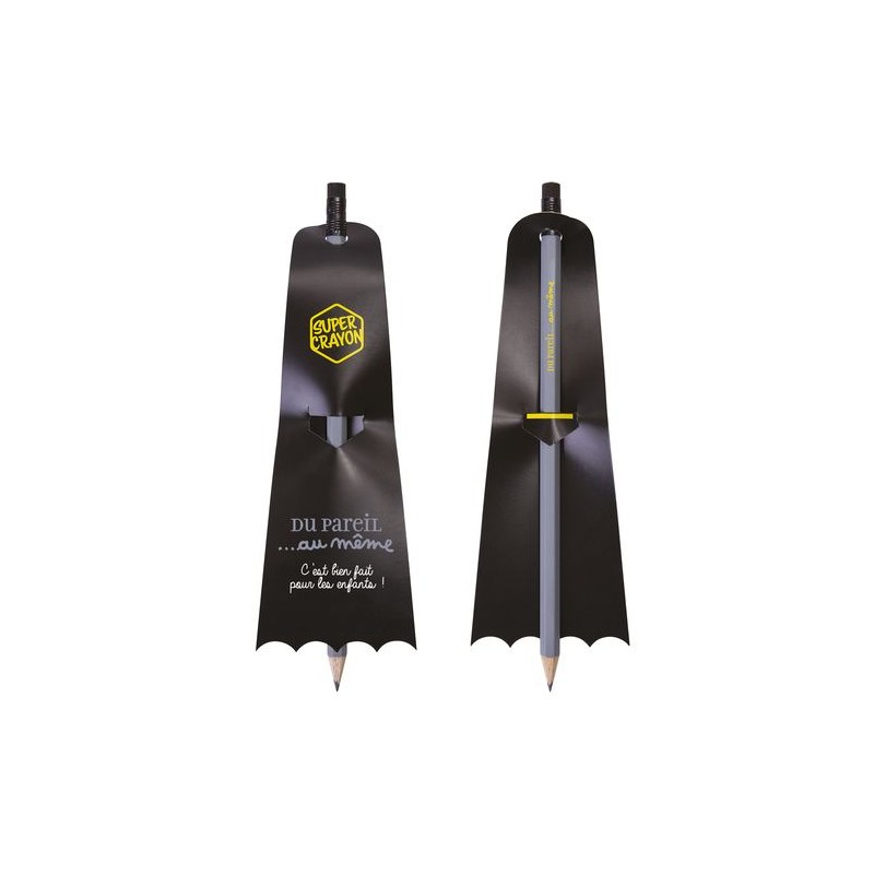 Crayon Éco-responsable Personnalisé - SUPER CRAYON-SUPBAT impression logo haute qualité