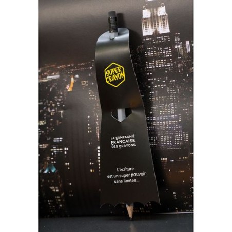 Crayon Éco-responsable Personnalisé - SUPER CRAYON-SUPBAT objet publicitaire robuste