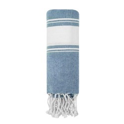 Paréo Serviette Élégant Personnalisé pas cher - Botari Matières : coton Couleurs : bleu goodies publicitaire événementiel