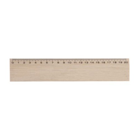 Règle en Bois de Hêtre Personnalisée 20 cm - Charme