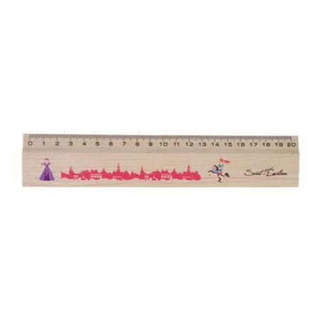 Règle en Bois de Hêtre Personnalisée 20 cm - Charme impression haute définition