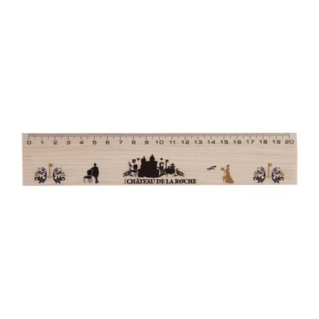 Règle en Bois de Hêtre Personnalisée 20 cm - Charme cadeau collaborateur premium