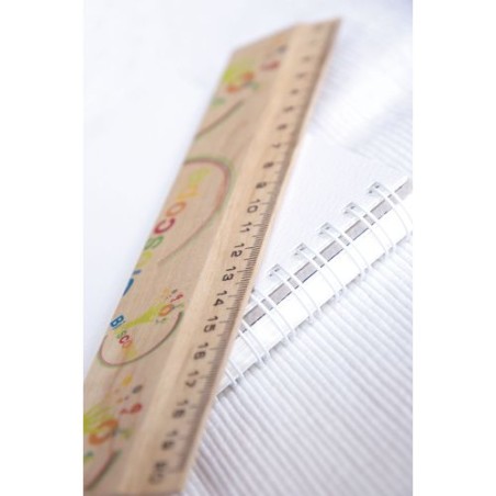 Règle en Bois de Hêtre Personnalisée 20 cm - Charme accessoire événementiel unique