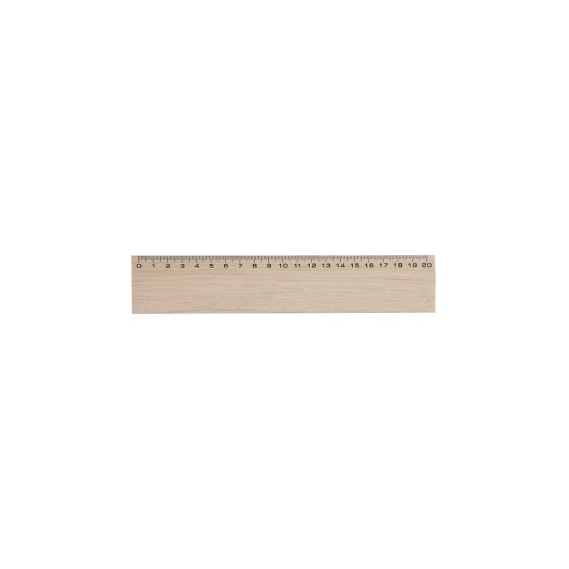 Règle en Bois de Hêtre Personnalisée 20 cm - Charme impression logo haute qualité