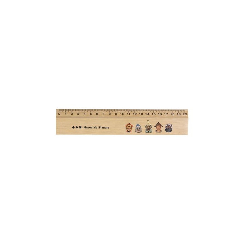 Règle en Bois de Hêtre Personnalisée 20 cm - Charme personnalisation sur mesure