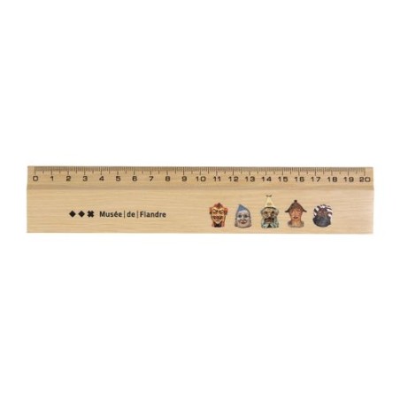 Règle en Bois de Hêtre Personnalisée 20 cm - Charme personnalisation sur mesure