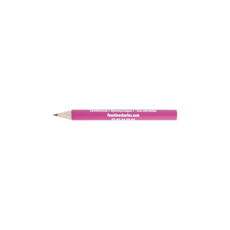 Crayon Éco-responsable 8,7 cm - Objet Publicitaire Personnalisé ECO ROND 8,7 PANTONE T Coupé personnalisable avec votre logo