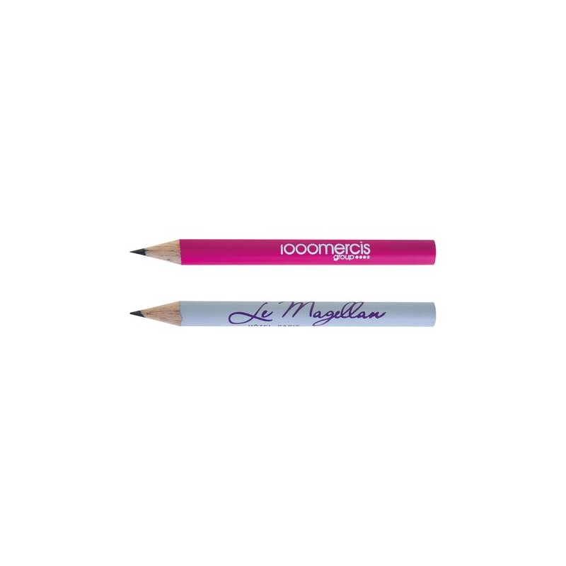 Crayon Éco-responsable 8,7 cm - Objet Publicitaire Personnalisé ECO ROND 8,7 PANTONE T Coupé cadeau entreprise pas cher