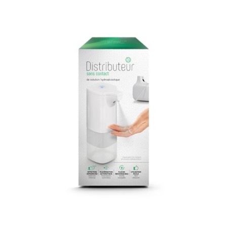 Distributeur sans contact infrarouge pour solution hydroalcoolique - Objet publicitaire impression haute définition
