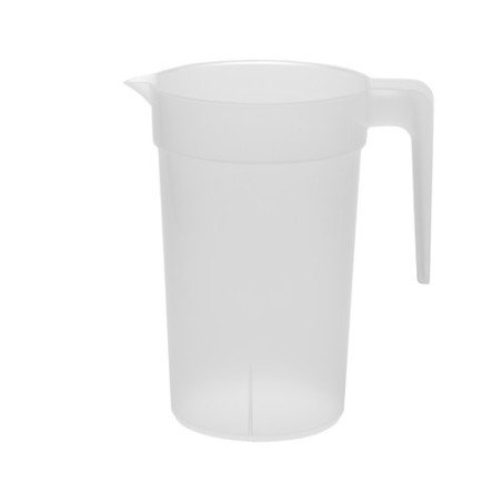 Pichet réutilisable en polypropylène givré - Personnalisable Matières : polypropylène (PP) Couleurs : givré Contenance : 1,5 L