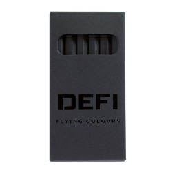 Étui Publicitaire Couleur Noir pour 6 Crayons - Objet Crayons