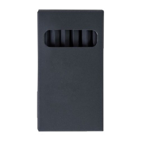 Élégant Étui de 6 Crayons Couleur Prestige Black