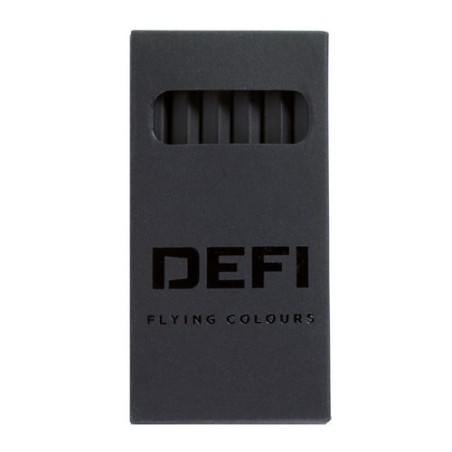 Étui Publicitaire Couleur Noir pour 6 Crayons - Objet Crayons cadeau entreprise pas cher