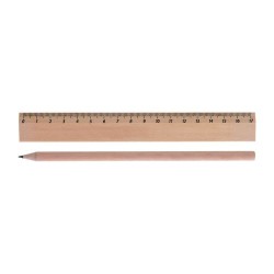 Kit Éco-responsable de Règle et Crayon Personnalisés - KIT-ECO 1