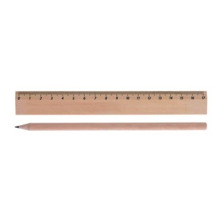 Kit Éco-responsable de Règle et Crayon Personnalisés - KIT-ECO 1 marquage laser ultra précis