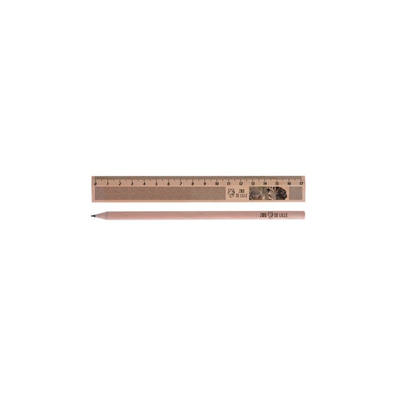 Kit Éco-responsable de Règle et Crayon Personnalisés - KIT-ECO 1 personnalisation rapide en France