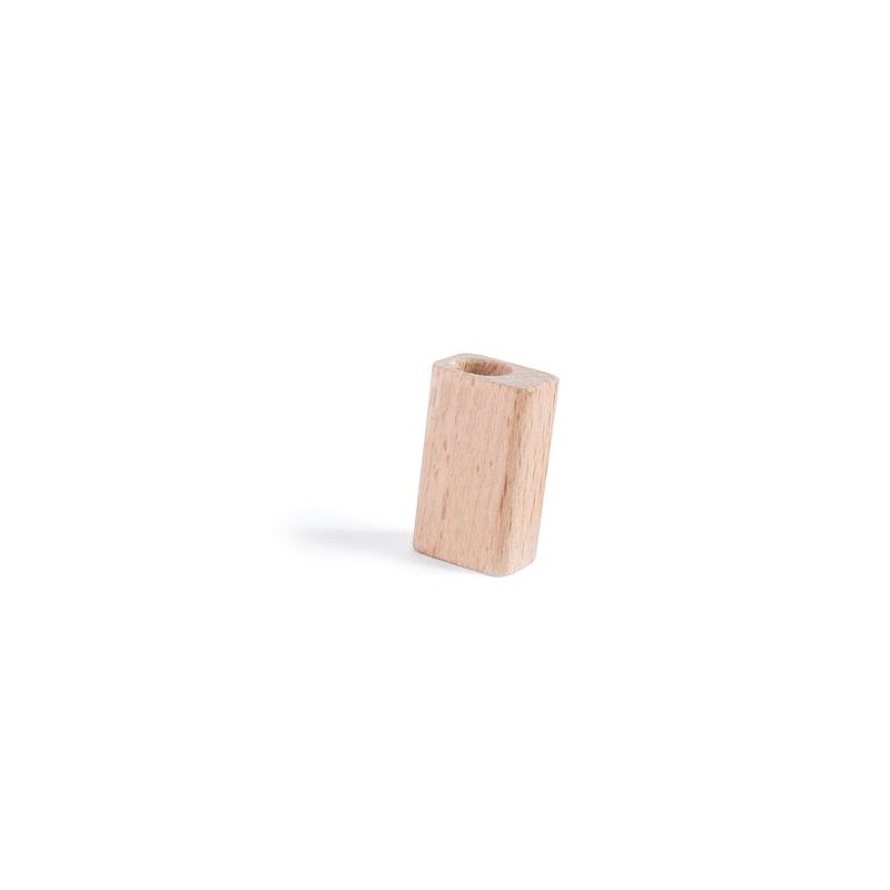 Taille-Crayon Éco-responsable en Bois 1 Trou Ø8 mm - Objets Publicitaires personnalisable avec votre logo