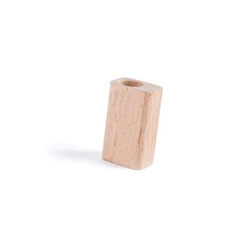 Taille-Crayon Éco-responsable en Bois 1 Trou Ø8 mm - Objets Publicitaires personnalisable avec votre logo