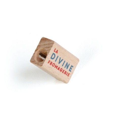 Taille-Crayon Éco-responsable en Bois 1 Trou Ø8 mm - Objets Publicitaires cadeau collaborateur premium