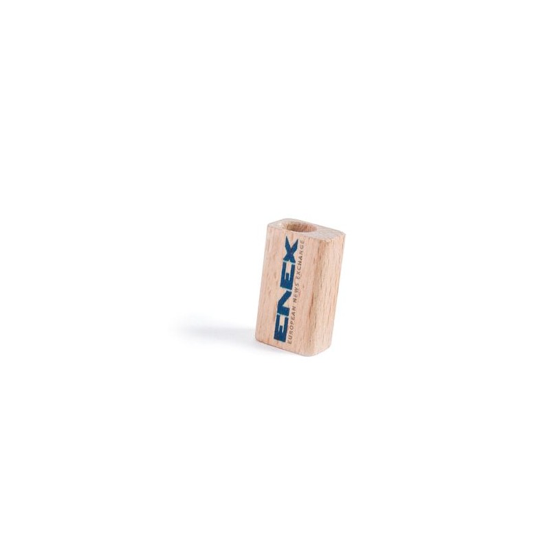 Taille-Crayon Éco-responsable en Bois 1 Trou Ø8 mm - Objets Publicitaires cadeau client original