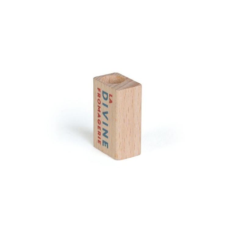 Taille-Crayon Éco-responsable en Bois 1 Trou Ø8 mm - Objets Publicitaires livraison express 24h 48h