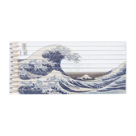 Set Quadri Éco-responsable de 12 Crayons Graphite de 17,6 cm - Boutique goodies publicitaire événementiel