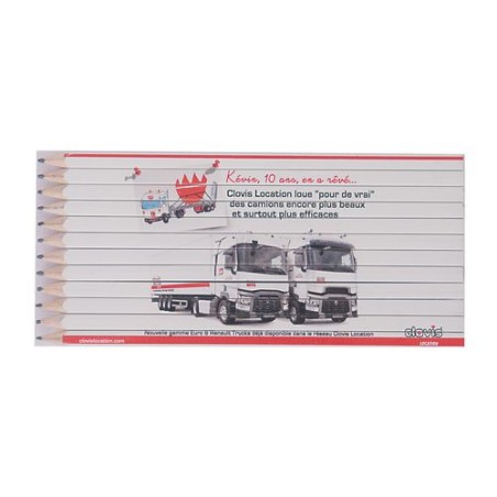 Set Quadri Éco-responsable de 12 Crayons Graphite de 17,6 cm - Boutique livraison express 24h 48h